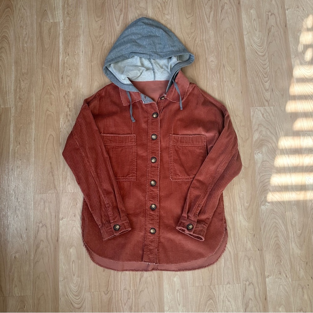 Women’s Gilded Intent Oversized Corduroy Hooded Shacket